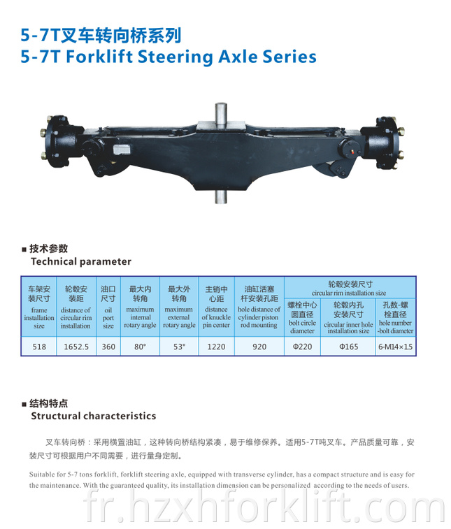 Forklift Steering Axle